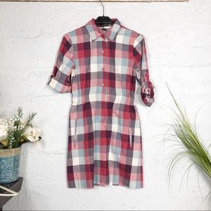 Theory Dominica Plaid Dress Size 0
